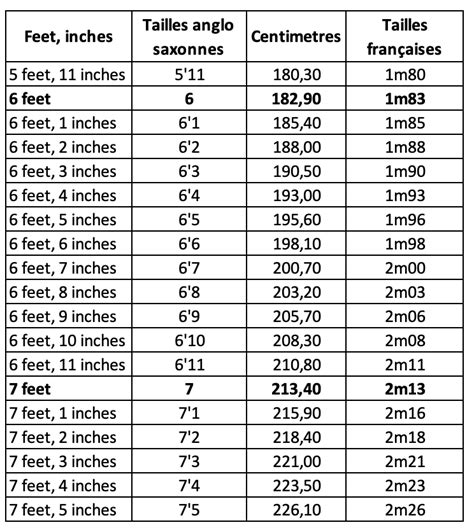 Convertisseur CM en pieds + pouces (ft + in)